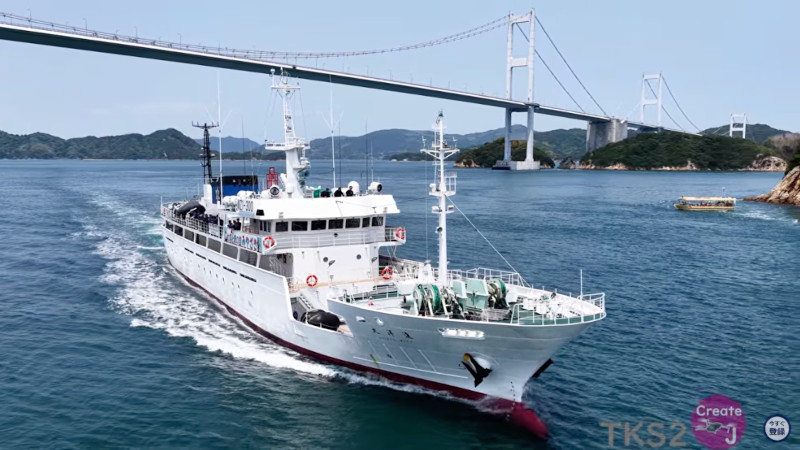 海峡通航船舶の撮影